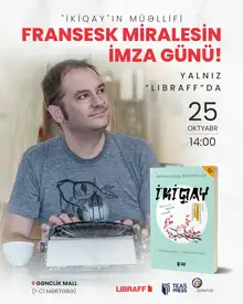 “İkiqay” əsərinin müəllifi bu həftə Bakıya gəlir!