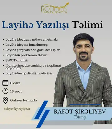 "Onlayn Layihə yazılışı" Təliminə Qeydiyyat!