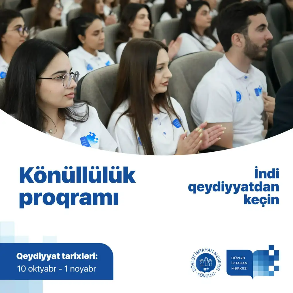 Dövlət İmtahan Mərkəzində Könüllülük Qeydiyyatı davam edir