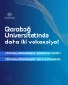 Qarabağ Universitetində daha iki yeni vakansiya elan edilib