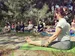 Nəbatat bağında yoga ilə "Keçid"